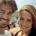 Javier Herranz y Mireia Belmonte, en Barcelona.