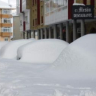 La nieve condicionó la vida de los leoneses en la mayor parte de la provincia; en la foto, Riaño