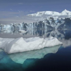 Efectos del cambio climático en el Glaciar Sheldon en la Antártida.