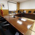 Imagen de archivo de una sala de vistas de los juzgados de León. RAMIRO