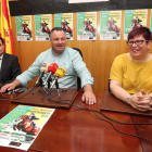 Orallo, Morán y Valtuille, en la presentación de ayer. L. DE LA MATA