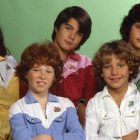 Los cinco componentes del grupo musical Parchís, en los años 80.