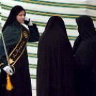 Ceremonia de graduacióón de un grupo de mujeres policías en Teherán