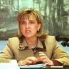 La presidenta del Consejo Consultivo, María José Salgueiro, durante una rueda de prensa