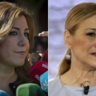 La presidenta de Andalucía, Susana Díaz (izquierda) y la de la Comunidad de Madrid, Cristina Cifuentes.