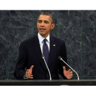 El presidente de EEUU, Barack Obama, se dirige a la Asamblea General de la ONU.