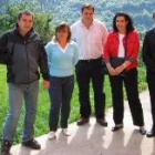 Carlos Granda, Ángeles María Collado, José Antonio Mendoza, Carmen Suárez y Fidentino Reyero