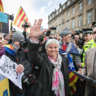 Ponsatí abandona junto a su abogado la comisaría central de Policía de Edimburgo. ROBERT PERRY