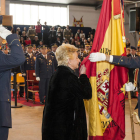 Jura de bandera civil celebrada en el hangar de la Academia Básica del Aire.