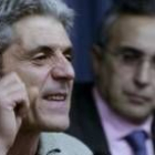 Paulino Cubero, durante la conferencia de prensa para presentar la letra en la sede del COE