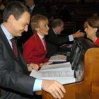 José Luis Rodríguez Zapatero durante la celebración de la sesión de control del Congreso