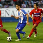 Rubén Vega se mostró ayer optimista ante el partido con el Barakaldo