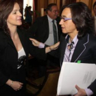 La consejera Clemente junto a la ministra Aguilar, ayer en la sectorial del Ministerio.
