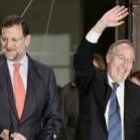 Rajoy, junto a su número 2 por Madrid, Manuel Pizarro