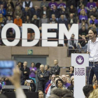 lo Iglesias, líder de Podemos, ha 'debutado' en Barcelona llenando el pabellón de la Vall d'Hebron