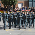 Un momento del desfile militar de esta mañana. FERNANDO OTERO PERANDONES