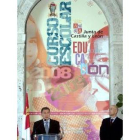 Mateos y Sánchez Pascuala en la presentación del curso 2008-2009