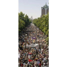 Una de las seis columnas que avanzaron por Madrid.