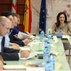 Silvia Clemente, ayer, en la reunión.