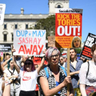 Manifestación en contra de Theresa May en Londres. ANDY RAIN