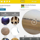 La aplicación Wopp permite grabar y compartir vídeos.