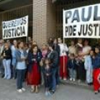 Una manifestación ante los juzgados poco después del suceso