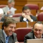 Ángel Villalba y Emilio Melero, ayer en la sesión plenaria de Valladolid