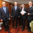 Manuel García Prada, Joaquín Silguero, Alfonso Lozano y Enrique Agudo, ayer.
