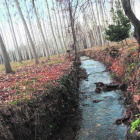 El agua infiltrada en el acuífero es la que posteriormente alimenta los pozos, a los manantiales y al río Duerna. DL