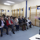 José Antonio Diez en un acto, ayer en el polígono 10.