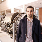 David González Cuadrado, en la Escuela de Ingenierías de la Universidad de León, donde comenzó su andadura. marciano pérez