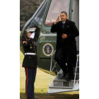 Obama, a su llegada a la Casa Blanca.