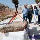 La directora general de Cultura, Carmen Amoraga, junto a autoridades de Costas y del Ayuntamiento de Altea. DIEGO COELLO/DIARIO INFORMACIÓN