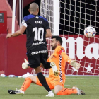 Yuri marcó así a Tomeu Nadal su único gol en el partido de la jornada 2 ante el Albacete. L. DE LA MATA