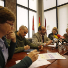La Junta de Personal Funcionario de los Servicios Territoriales de León, ayer en la Junta