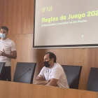 Un momento de la charla del Comité Técnico de Árbitros. J. PÉREZ