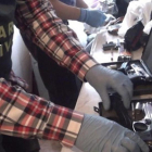 Algunas de las armas decomisadas al grupo en la 'operación Vulpes'.