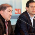El alcalde de Valdefresno, José Pellitero, y el procurador Miguel Ángel Fernández Cardo.