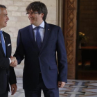 Reunión del lendakari Íñigo UrkulluUrkullu y el president Carles Puigdemont el pasado junio.