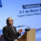 Herrera, ayer, en la apertura del congreso en Valladolid.