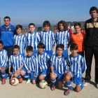 Formación del equipo de la Ponferradina C alevín.