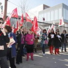 Los trabajadores de Atento exigieron ayer el cumplimiento del convenio laboral firmado