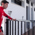 Marcelino, antes de la rueda de prensa previa al partido del Barça.