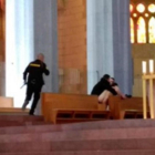 Un hombre desnudo entró el domingo por la mañana en el templo de la Sagrada Familia.
