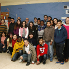Docentes y alumnos del instintuto García Bellido, integrado en el programa europeo. F. OTERO
