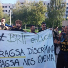 Protesta llevada a cabo por los forestales en León, en octubre.