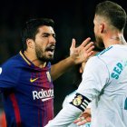 Luis Suárez y Sergio Ramos son dos de los jugadores más temperamentales y que mayor pasión ponen cada vez que se enfrentan Barcelona y Real Madrid. ALEJANDRO GRACIA