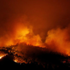 Imagen del incendio de Portugal.