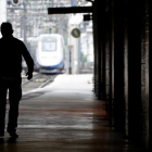 La estación de Montaparnasse el domingo, durante otra jornada de huelga de los ferroviarios.