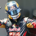 Carlos Sainz, del Toro Rosso, feliz tras su quinta plaza.